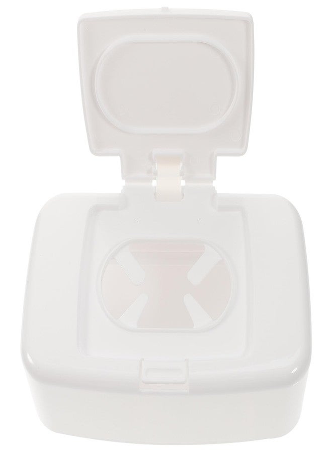 FONDOTIN Portable Wipes Dispenser with Cover Compact Refillable Wipes Container for Wet Tissues for Home and Travel Use Lightweight Organizer Box for Easy Storage - Image 1